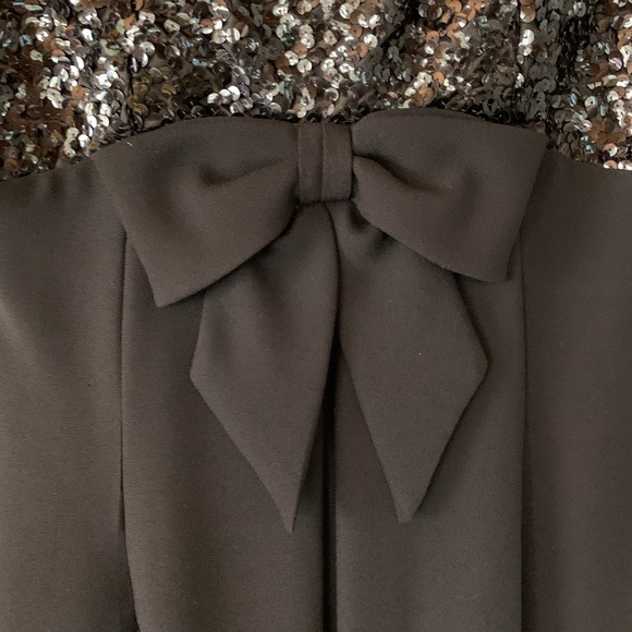 Vintage 60s Ann Barry Sequined Dress Small Party Cocktail Formal Mod LBD Black - Picture 4 of 15